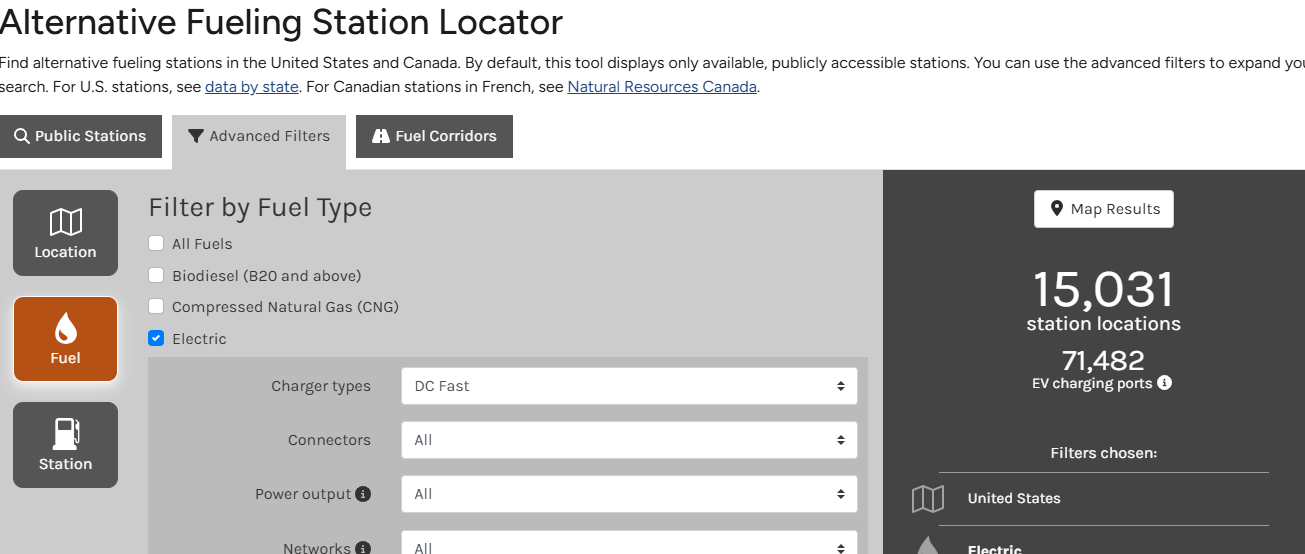 Mỹ hiện có 71.482 trụ sạc nhanh xe điện công cộng — con số đủ lớn để xoá tan hoài nghi về hạ tầng