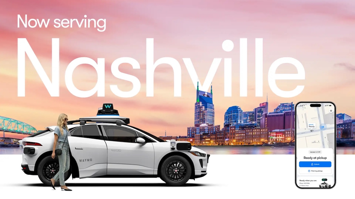 Waymo ra mắt dịch vụ robotaxi điện tại Nashville — thêm một thành phố Mỹ có taxi không người lái