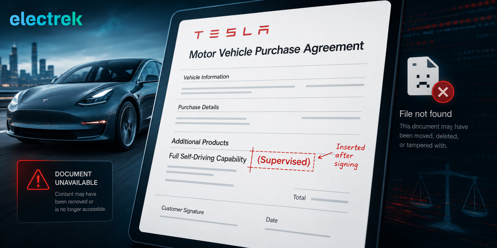 Tesla âm thầm sửa hợp đồng Full Self-Driving đã ký từ nhiều năm trước — thêm từ 'supervised' mà khách hàng chưa từng đồng ý