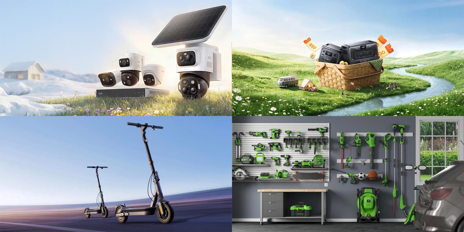 Amazon Spring Sale ngày 3: Camera an ninh Anker eufy giảm 50%, trạm sạc di động Bluetti tiết kiệm đến 58%, xe scooter điện Segway từ 3,7 triệu VND và hàng loạt deal xanh khác