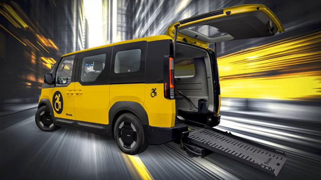 Kia mang xe van điện PV5 hỗ trợ xe lăn đến New York — mẫu concept sẵn sàng sản xuất dành cho taxi và dịch vụ gọi xe