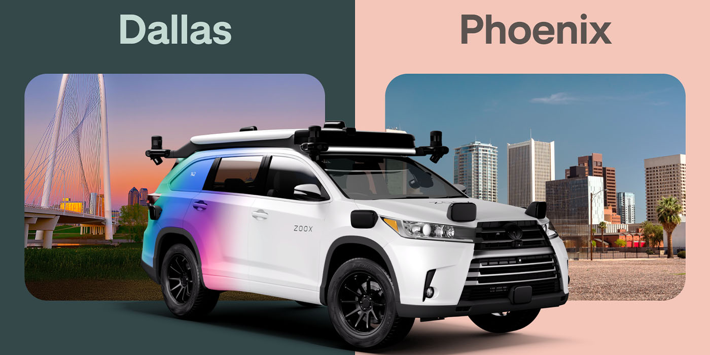 Zoox mở rộng thử nghiệm robotaxi đến Phoenix và Dallas, vượt mốc 1 triệu dặm tự lái